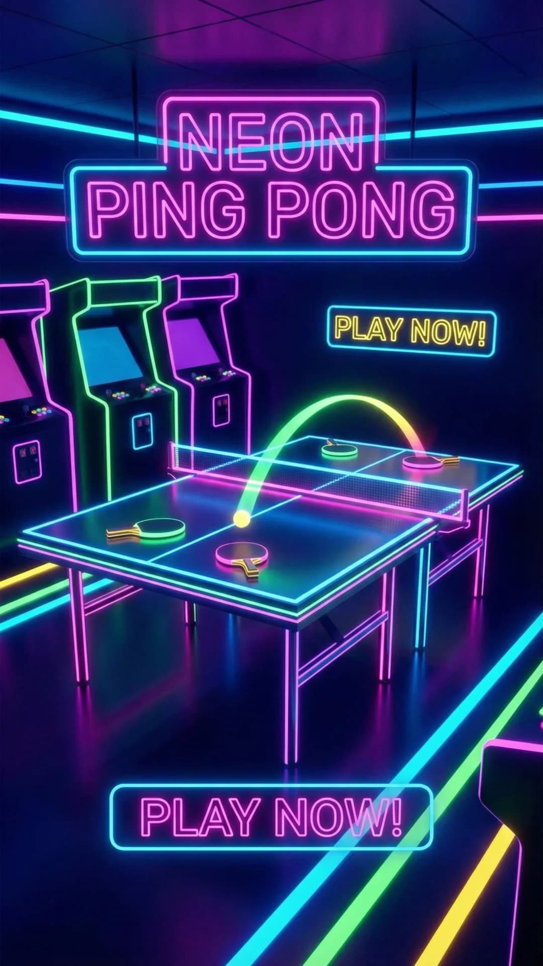 Neon Ping Pong