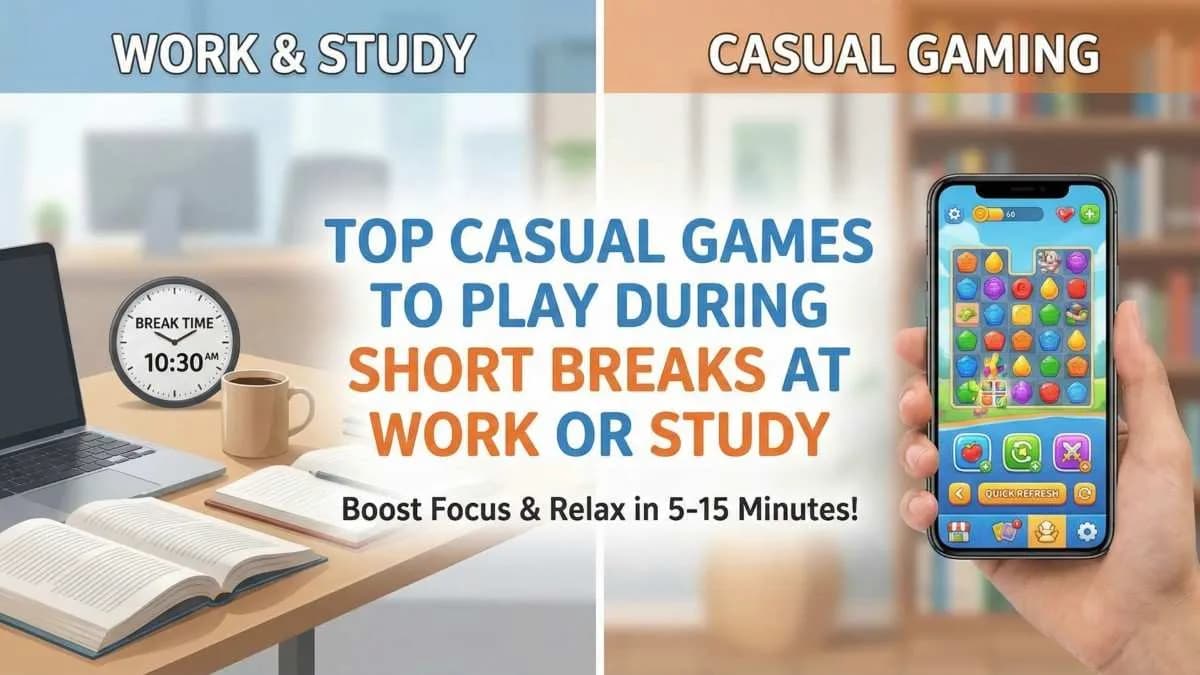 Top Casual Games to Play During Short Breaks at Work or Study