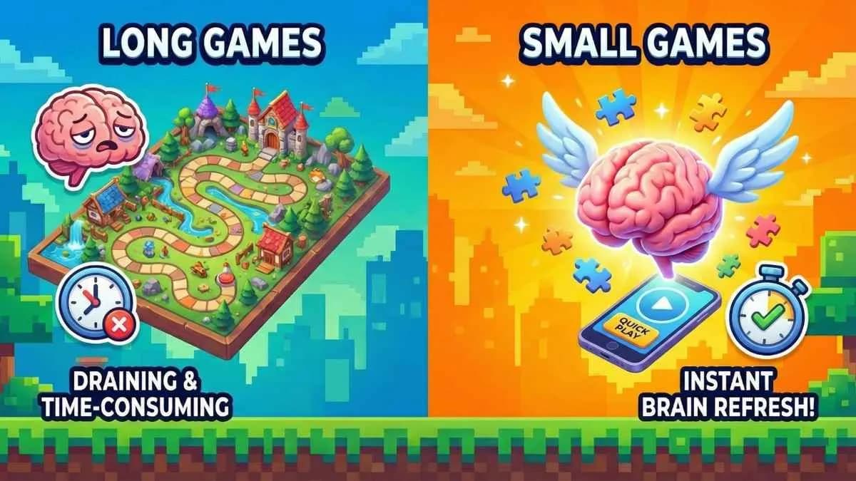 Why Small Games Are Better Than Long Games for Mental Refreshment