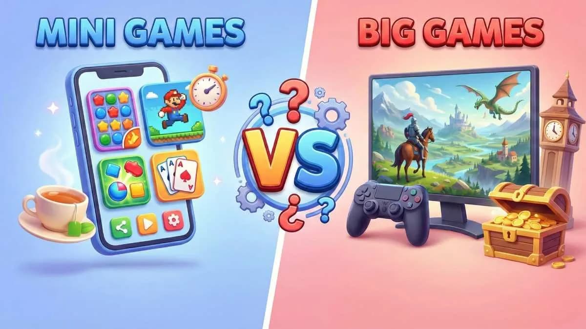 Mini Games vs Big Games: Which Is Better for Daily Refreshment?