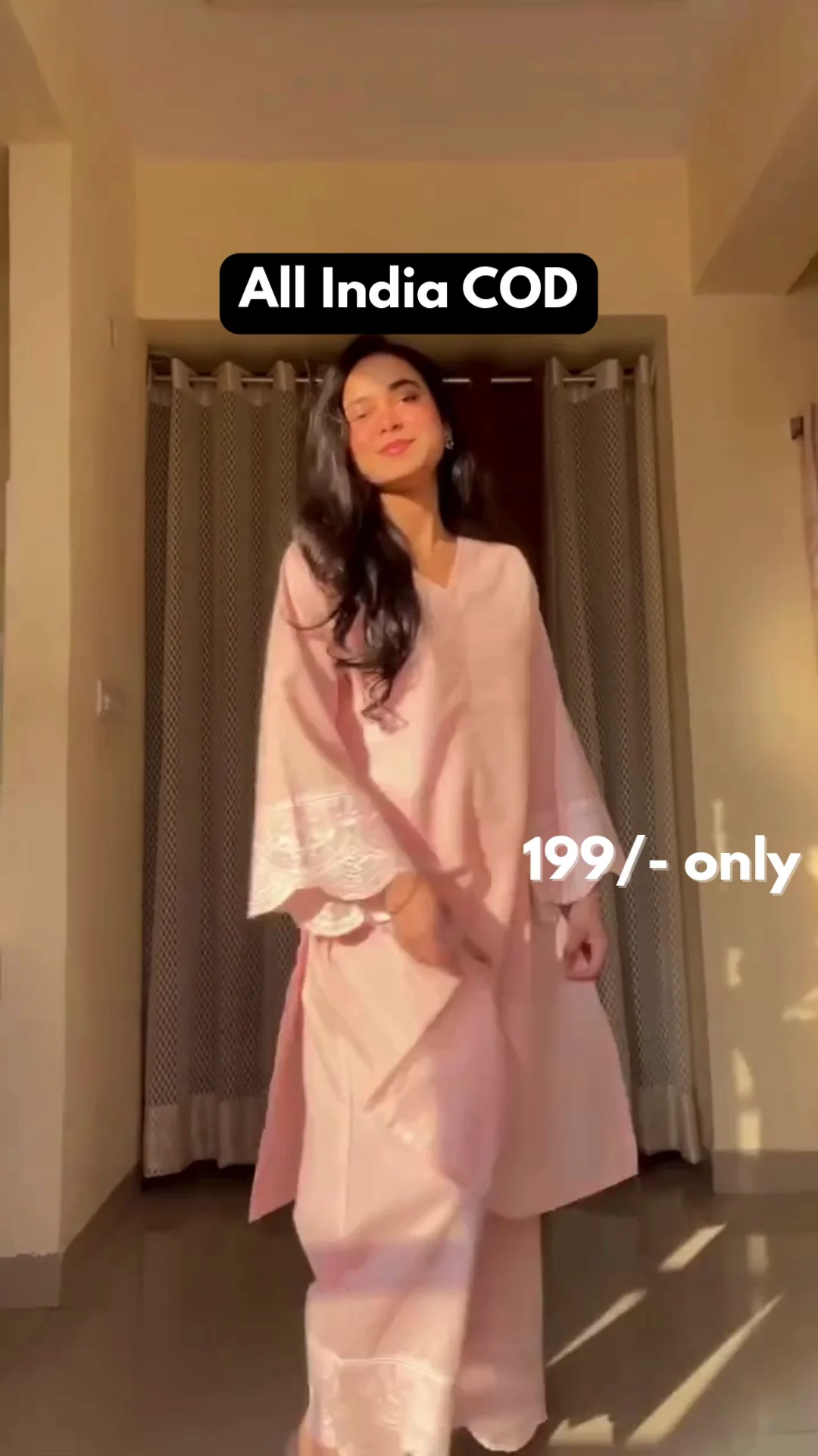 Graceful Pink Kurta Set with Dupatta