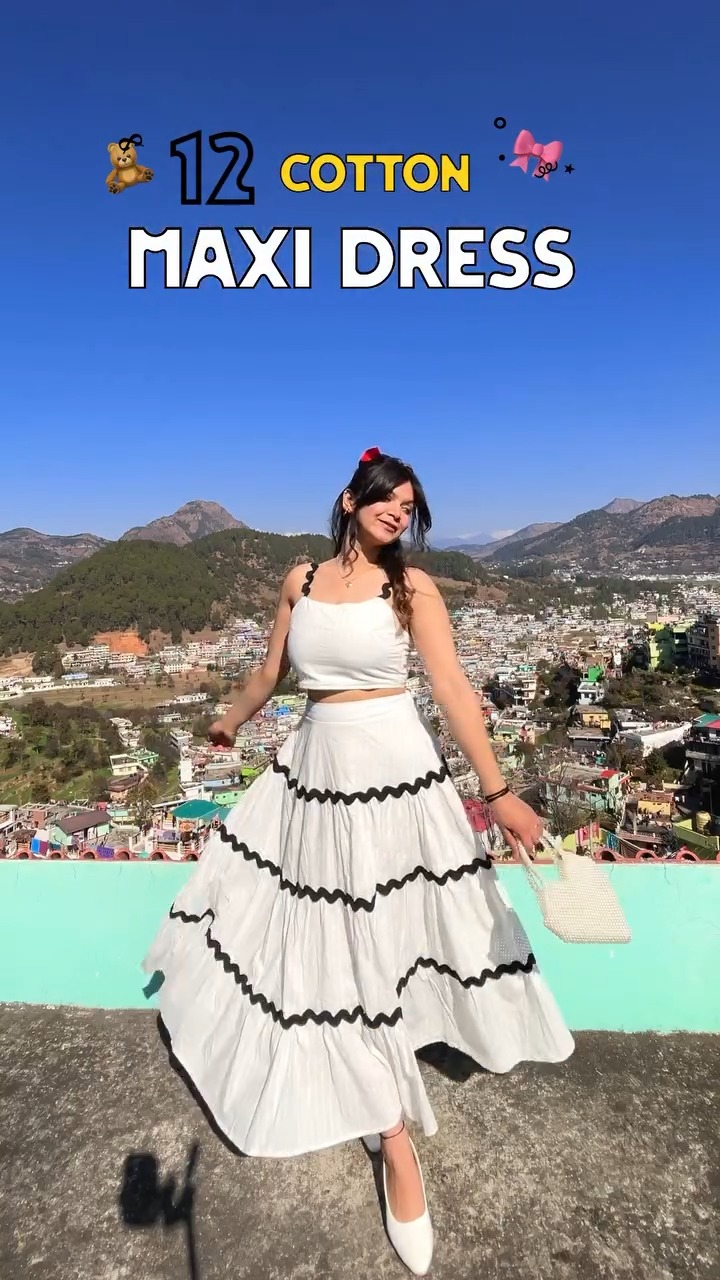 White cotton maxi dress